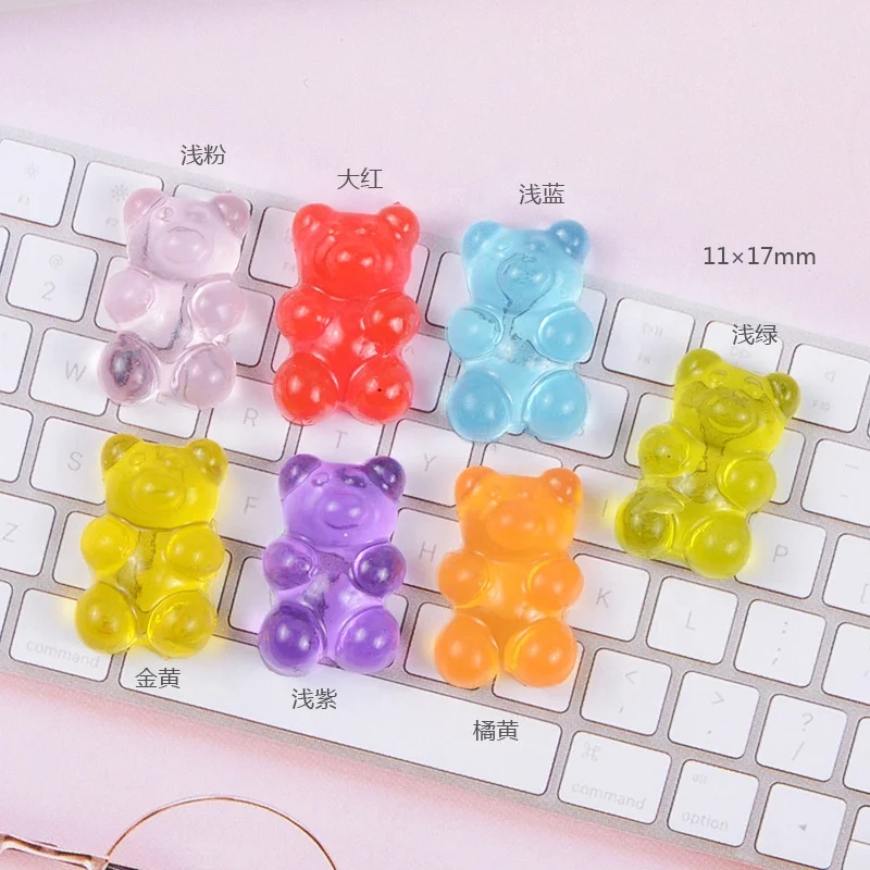 Amazon Slime Beads for DIY Crafts Accessories Slime Charms Mixed Fruits Slime Accessories Gummy Bear (1600513885389)