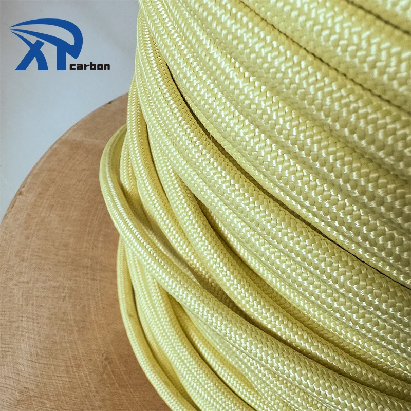 Manufacturer Custom Aramid Kevlars Rope 1-30 mm High Strength Industrial Fireproof Flame retardant Aramid Rope