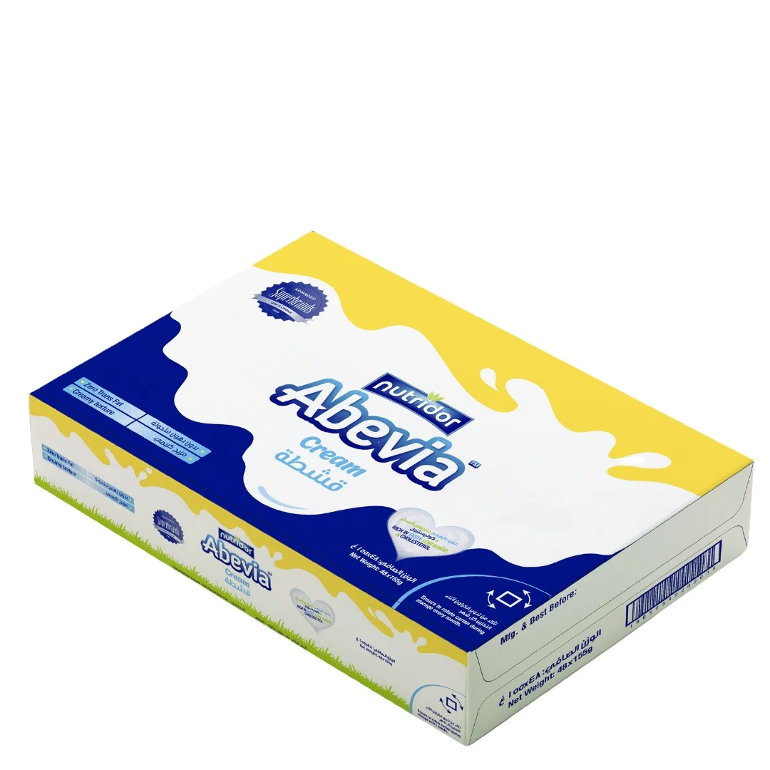 UAE s Finest Abevia Cream Analogue Low Cholesterol Rich in Vitamin D Recombined with Vegetable Fat 155g Dairy Product