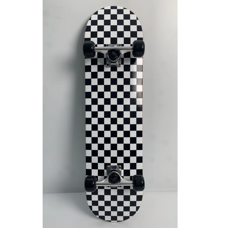 wholesale high quality custom printed logo size cheap wooden maple complete pro skateboard for adult