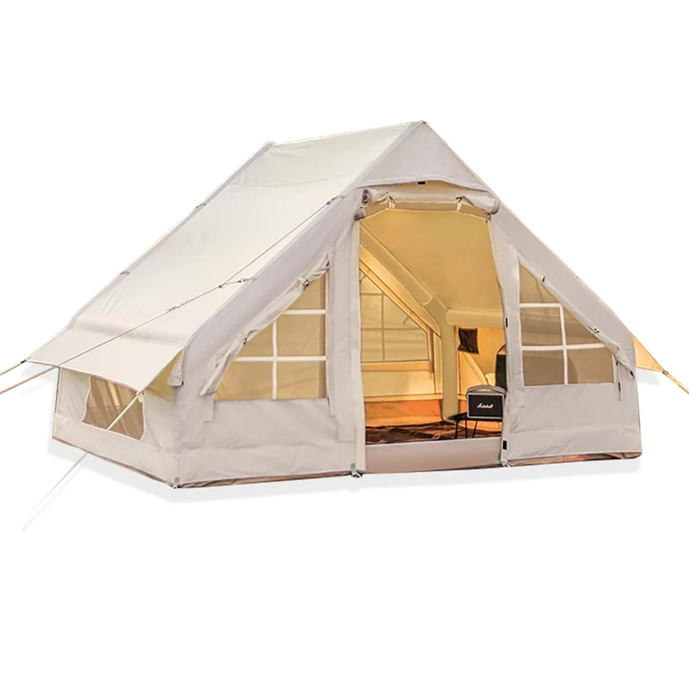 B 6-8 person portable pop up gazebo pvc  tante de toit air tent pneumatic oxford cloth outdoor camping automatic inflatable tent