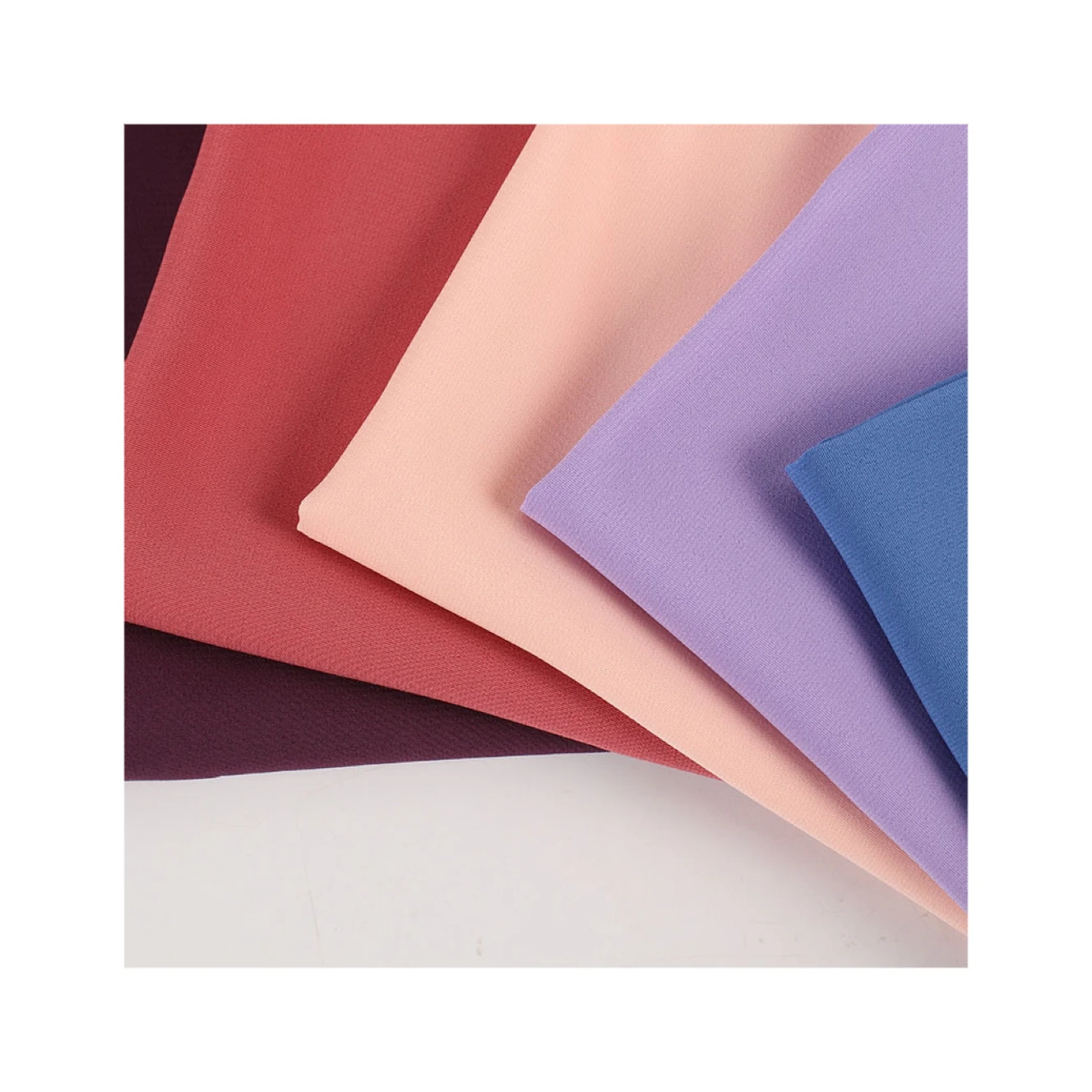 Wholesale Custom 96%Polyester 4%Spandex 100D Stretch Elastic Chiffon Fabric for Dress