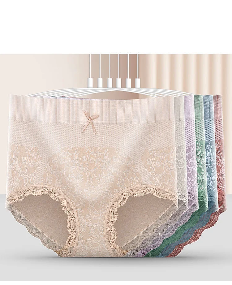 High Flexibility Hip Lift Breathable and Soft Lace Thong Bow