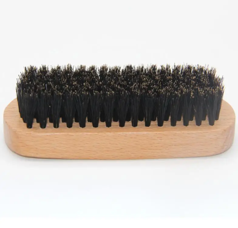 Personal custom made 100% beech brush Boar bristle brush beard massage brush for men