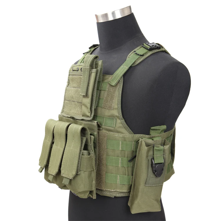 In Stock Camo Tactical Vest Plate Carrier with Magazine Pouch Other Safety Tactical Supplies