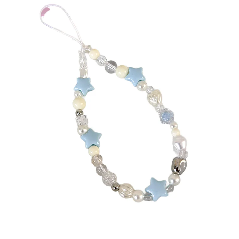 Factory Direct Sales Fashion Mixed Color Chain Keytag Color Open Keyfob Bag Accessories Phone Case Hanging Ornaments