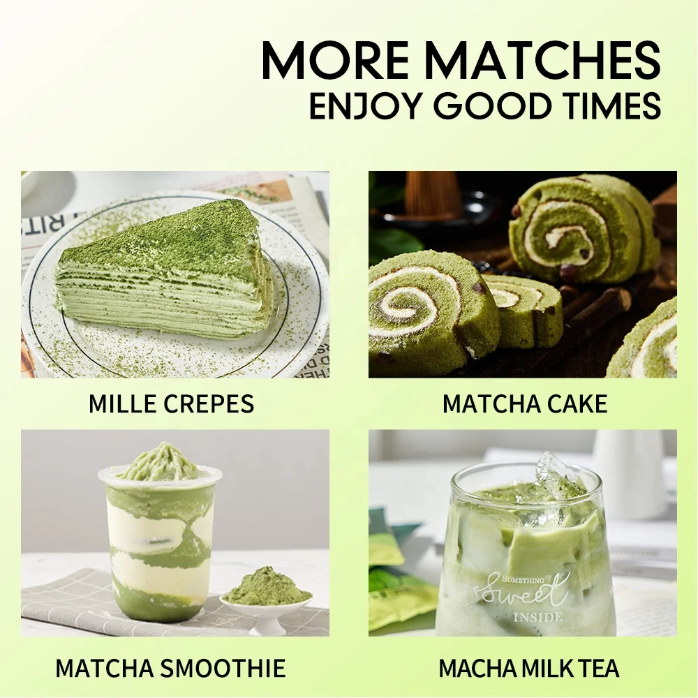 100% чистый японский порошок зеленого чая Matcha