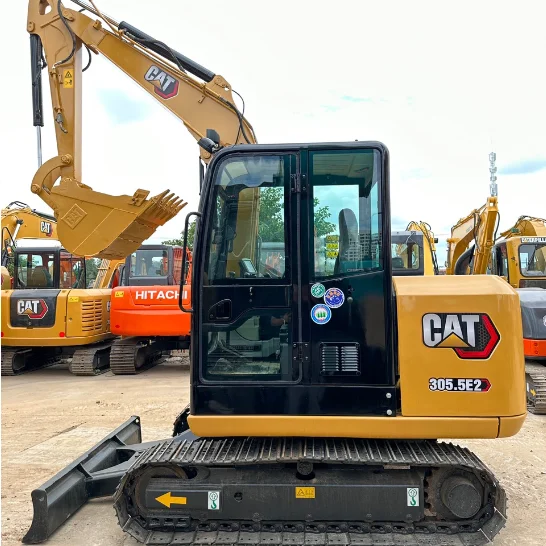 CAT307E 307D 307E2 308 306 305,5 304 экскаватор, землеройная 307 usada mini excucadora CAT с бульдозером и гидравлическим большим пальцем, распродажа