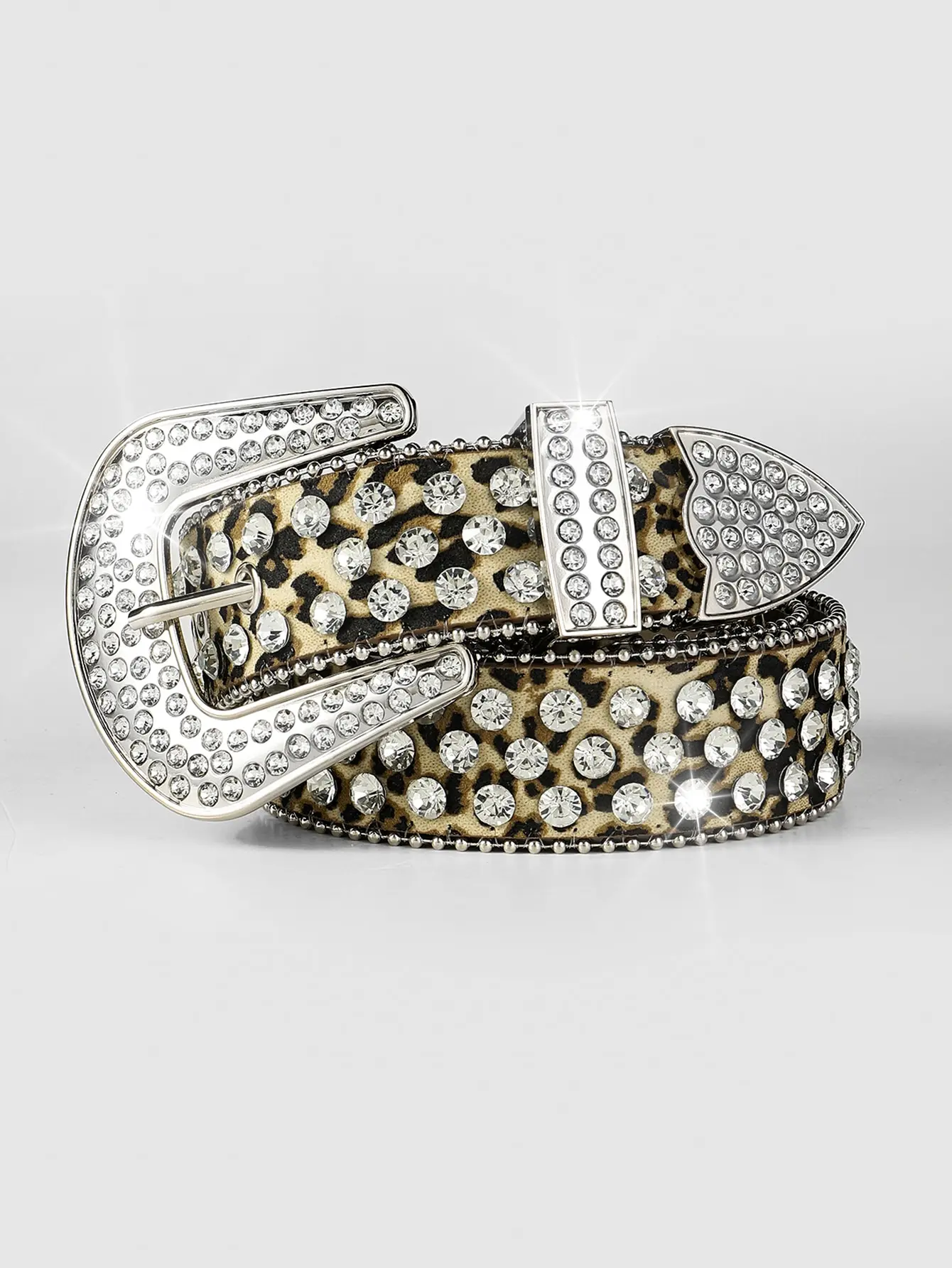 Manufactured Trending luxury BB simon rhinestone belt for women men cowboy cowgirl bling leather studded belts with removable