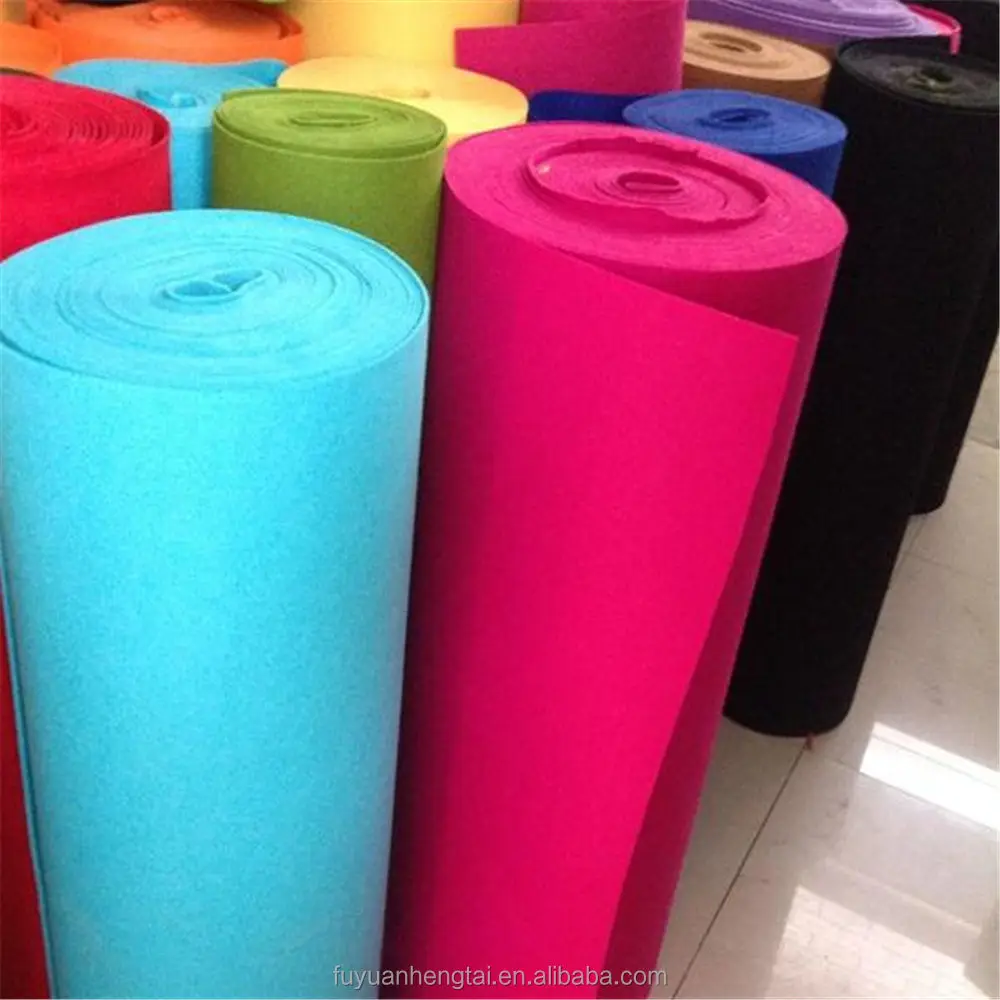 Customized Size High Quality Wool Felt Fabric Plaid Wool Fabric With Lower Price