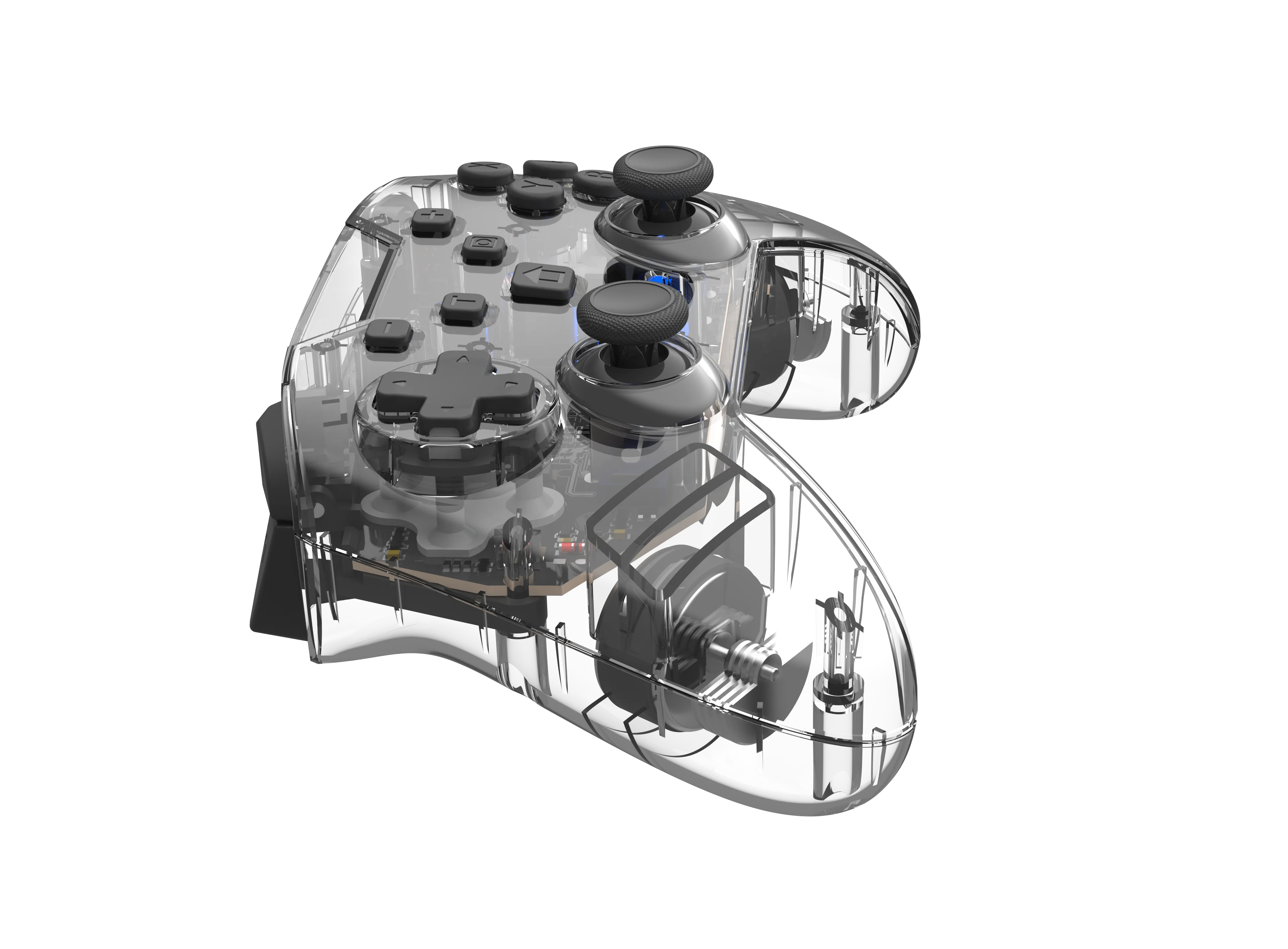 Переключатель частного режима, двойной мотор, вибрация, пробуждение, переключатель NS PRO, беспроводные прозрачные джойстики и игровые контроллеры