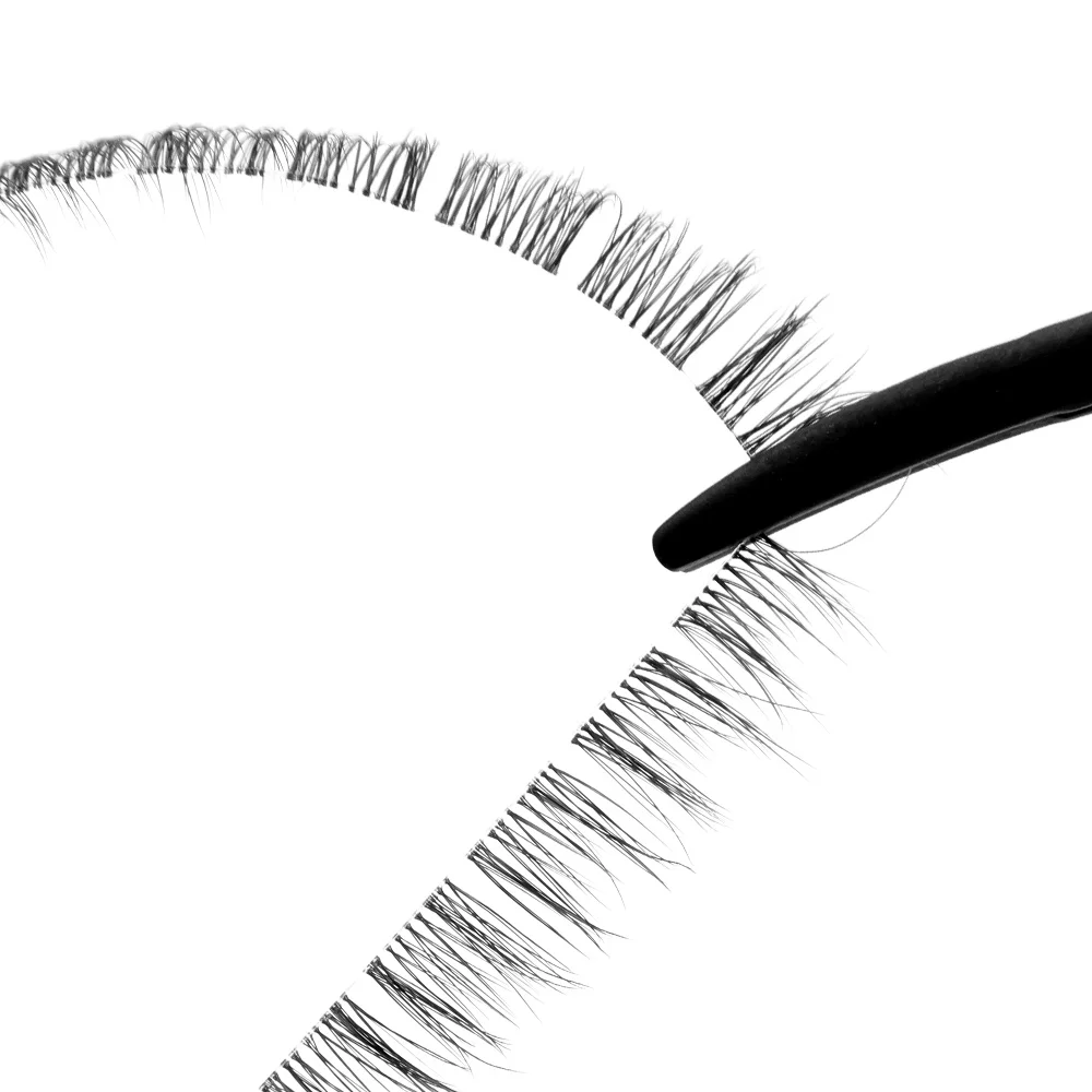 2024 New Trend Diy Lash Extensions 3D Fluffy Triangle Fiber Bundles Lashes Cluster Lash Extension Starter Kit