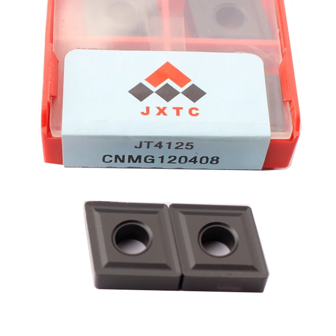 Tungsten Holding Jiangwu CNMG 120404 120408 120412  JT4125 CNC lathe blade for steel parts External turning tool bar Cutting