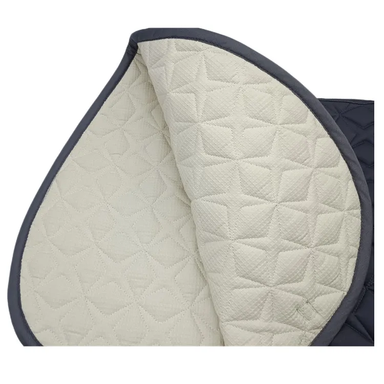 High Quality Luxury Custom Satin Fabric All Purpose Horse Riding Equestrian Equipment English Western Saddle Pad Jumping