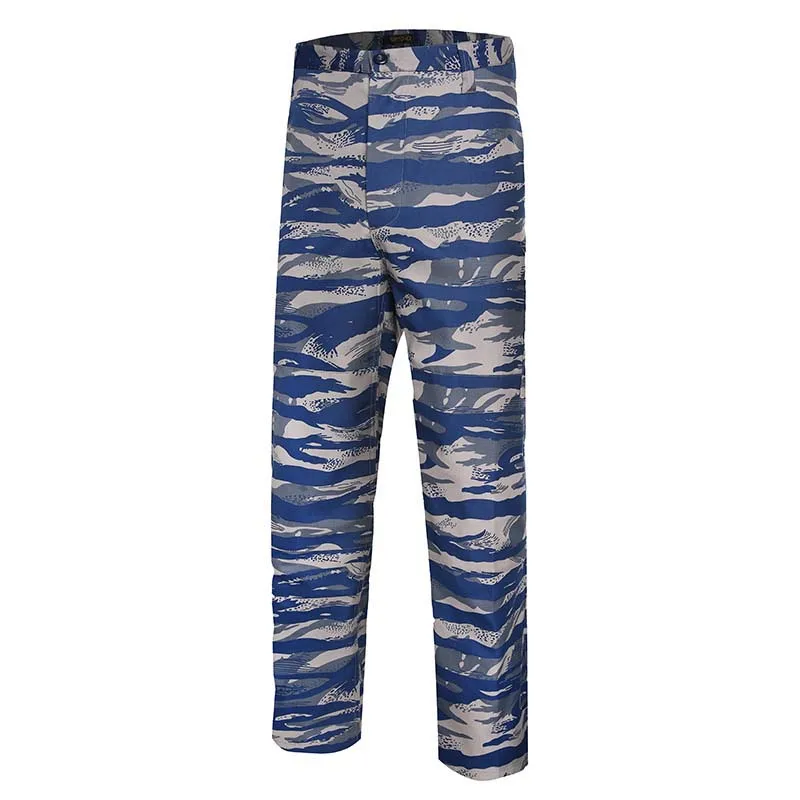 XINXING Ivory Coast Blue Tiger Stripe Camouflage  BDU Clothing Tactical Pants Suit Combat Dress Uniforms