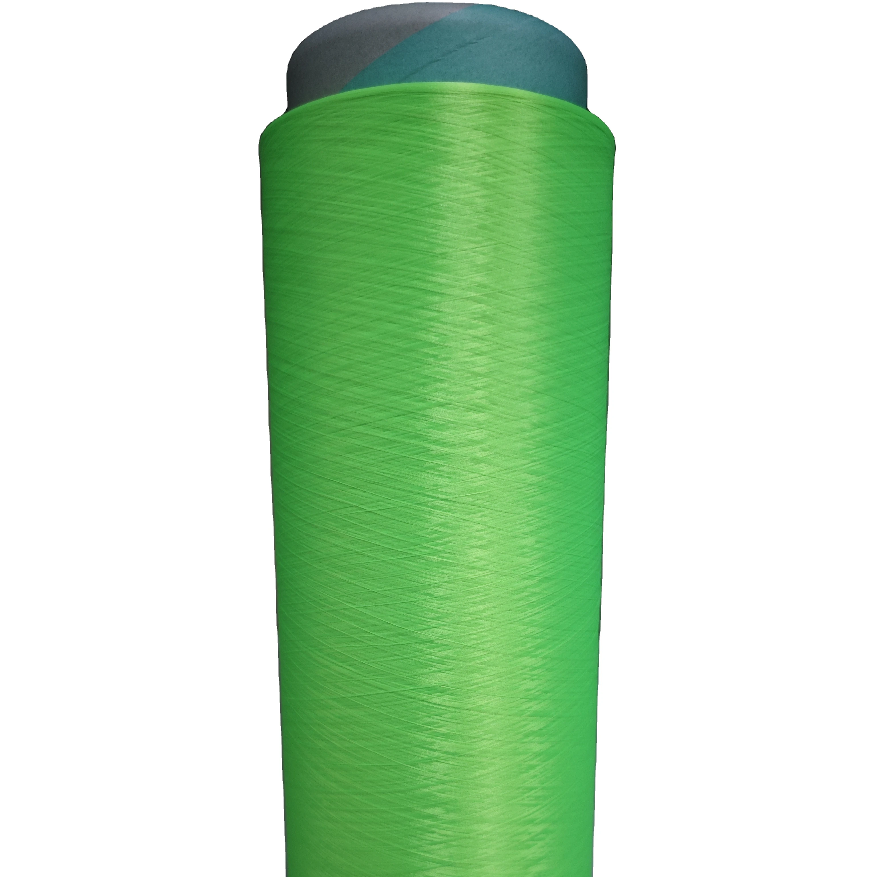 Nylon Yarn Colored DTY FLUORESCENCE GREEN 30801 70D/24F  Grade AA Elastic Thread for Weaving knitting