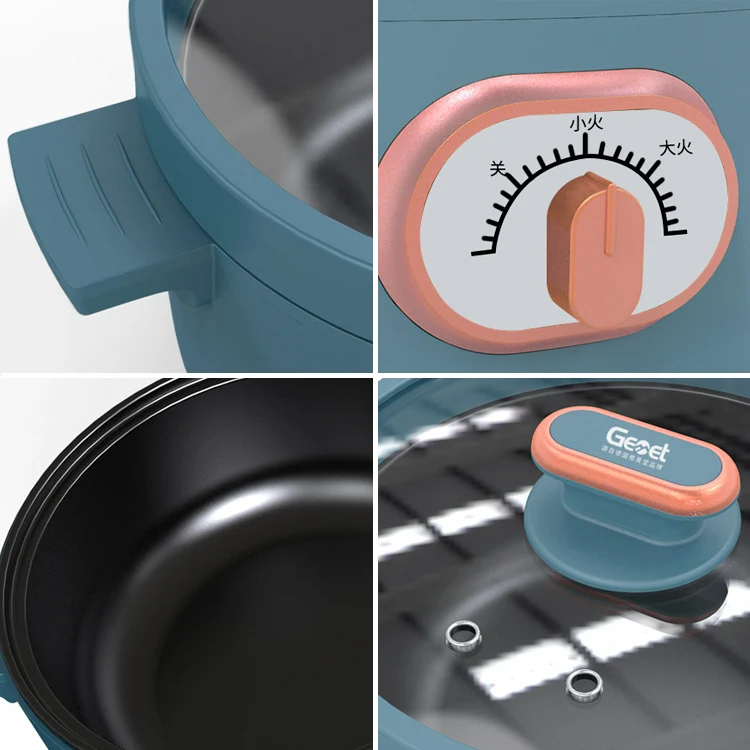 Electric Cooker Household Multi Function Mini Rice Hot Pot Stainless Steel Nonstick Cookware Electric Hot Pot