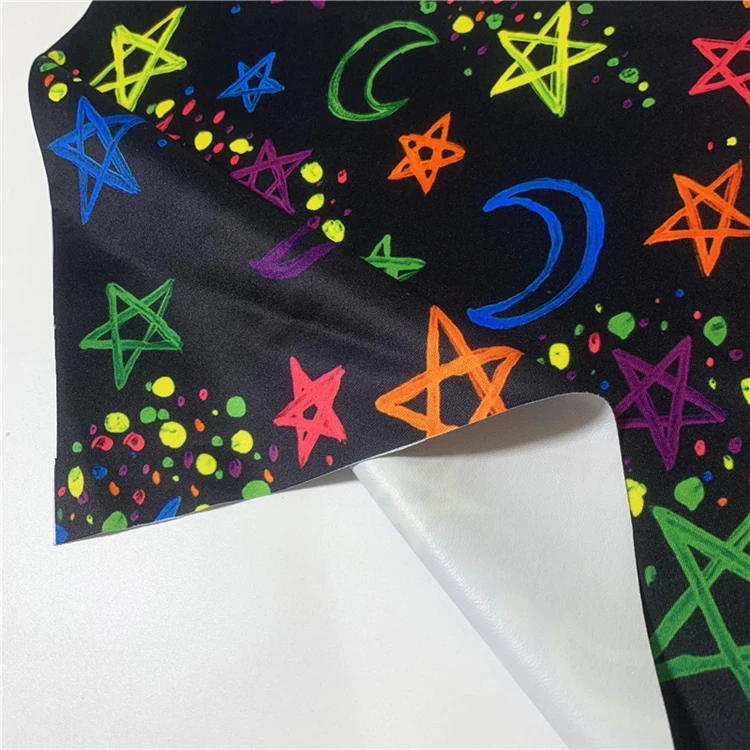 Printed waterproof polyester pul fabric for diaper