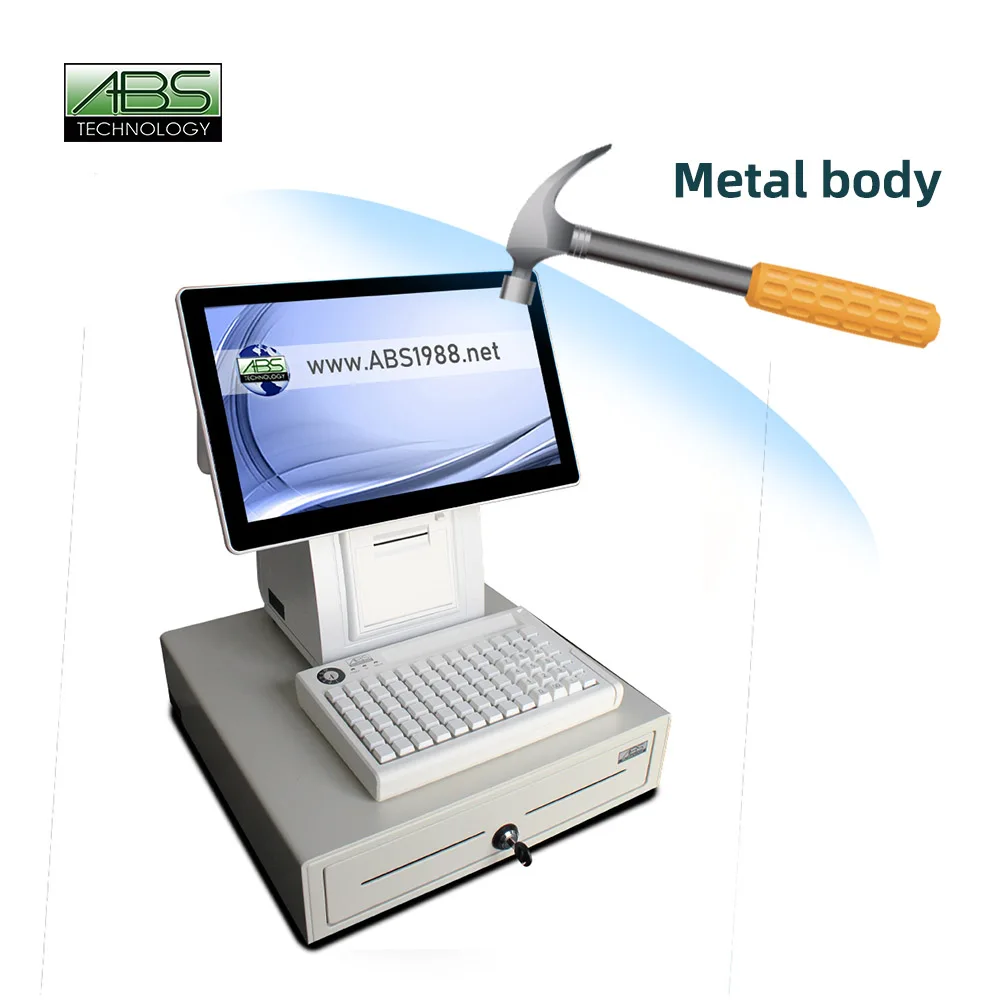 Best-Selling All-in-One Touch 3G Basic POS System Dual Screen White Restaurant Windows Software Cash Register Bestsellers