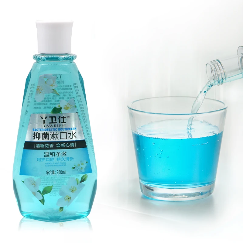 
Private Label Oral Care Bad Breath Teeth Whitening Activated Mouthwash 