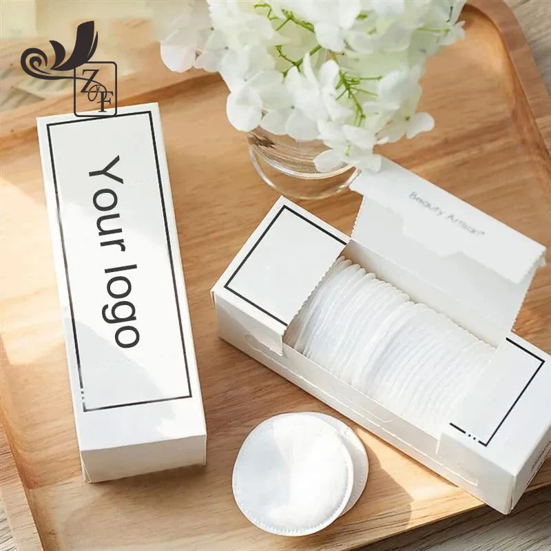 OEM Makeup Disposable Cotton Face Pads Degradable Cotton Makeup Remover Pads