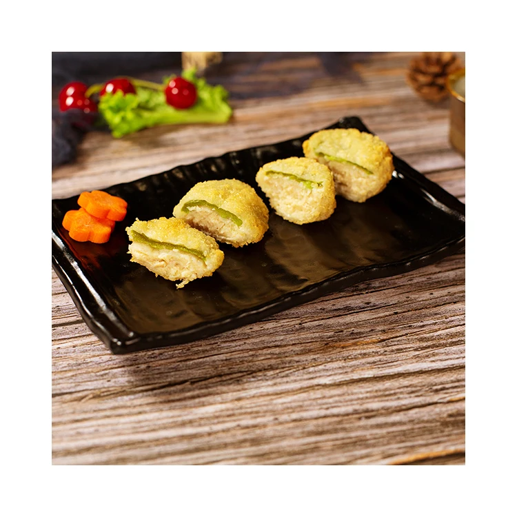  Производители пищевых продуктов с зеленым перцем Tempura цыплятами и