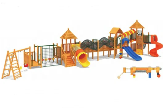 Outdoor Silide Wooden Playground Park for child adult playsets best price