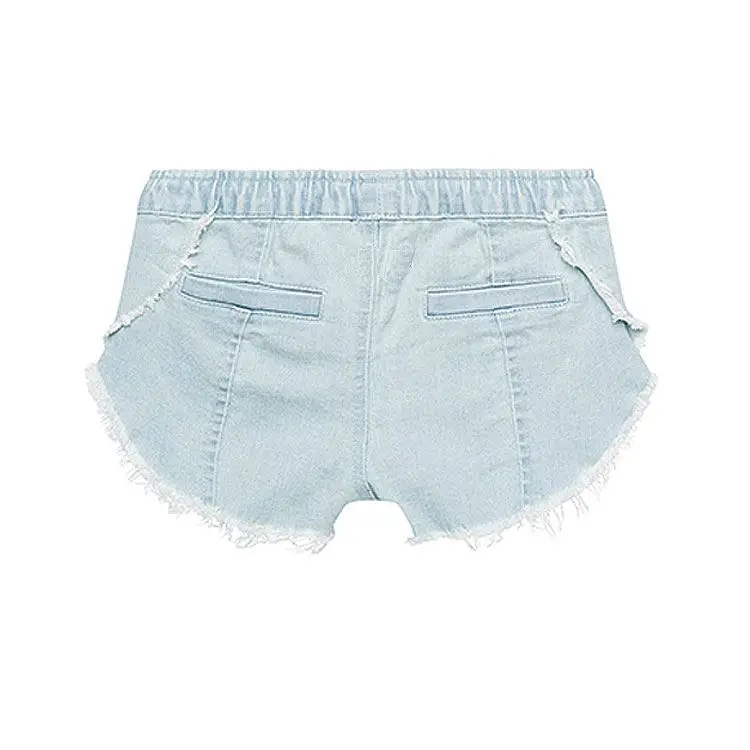 Kids Girls Lovely Denim Clothing Breathable And Comfortable Summer Beach Toddler Cute Girls Shorts Multi-Color Wholesale Custom