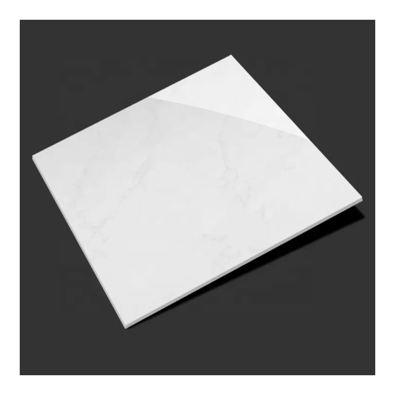 Vitrified ivory white colored 600x600 gloss pure white polished porcelain floor tiles