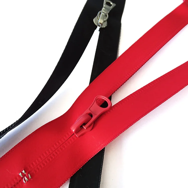 Fashion 5GG invisible custom brand logo nylon zipper bulk coil reverse waterproof nylon zipper for garment clothing