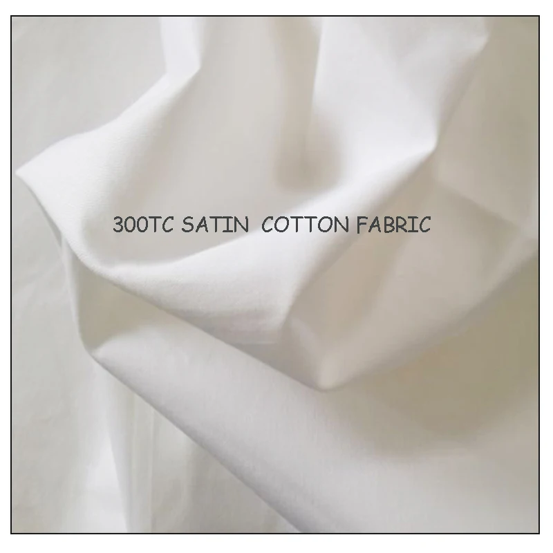 100s X 100s/ 250 X 250 100% Raw Cotton down proof Fabric Material In Satin Style