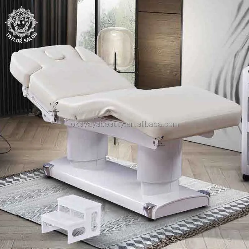 Beauty salon bed facial spa chair eye lash electric massage table luxury massage bed