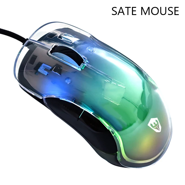 Зат (A-GM10) 2021 2022 нового дизайна с украшением в виде кристаллов 7D RGB игровая мышь Pixart 3325 чипсет до 12800 точек/дюйм Instant825