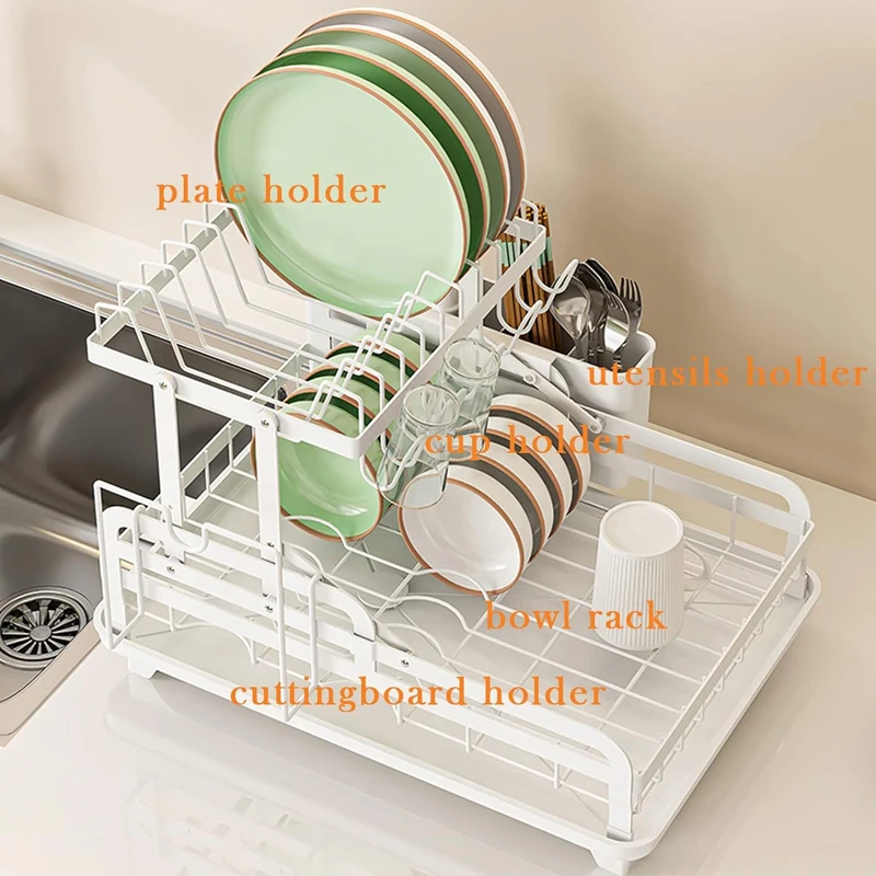 Low Moq Dish Rack Anti Rust Drying Drainer Rack Kitchenware Holder Washer Basket