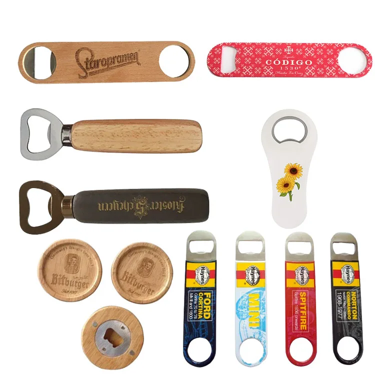 Wood Handle Beer Bottle Opener Made with Handcrafted Exotic