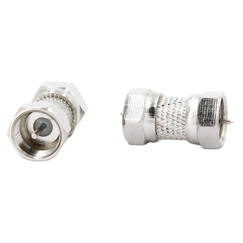 big nut F male to male double head RF coaxial F connector adapter