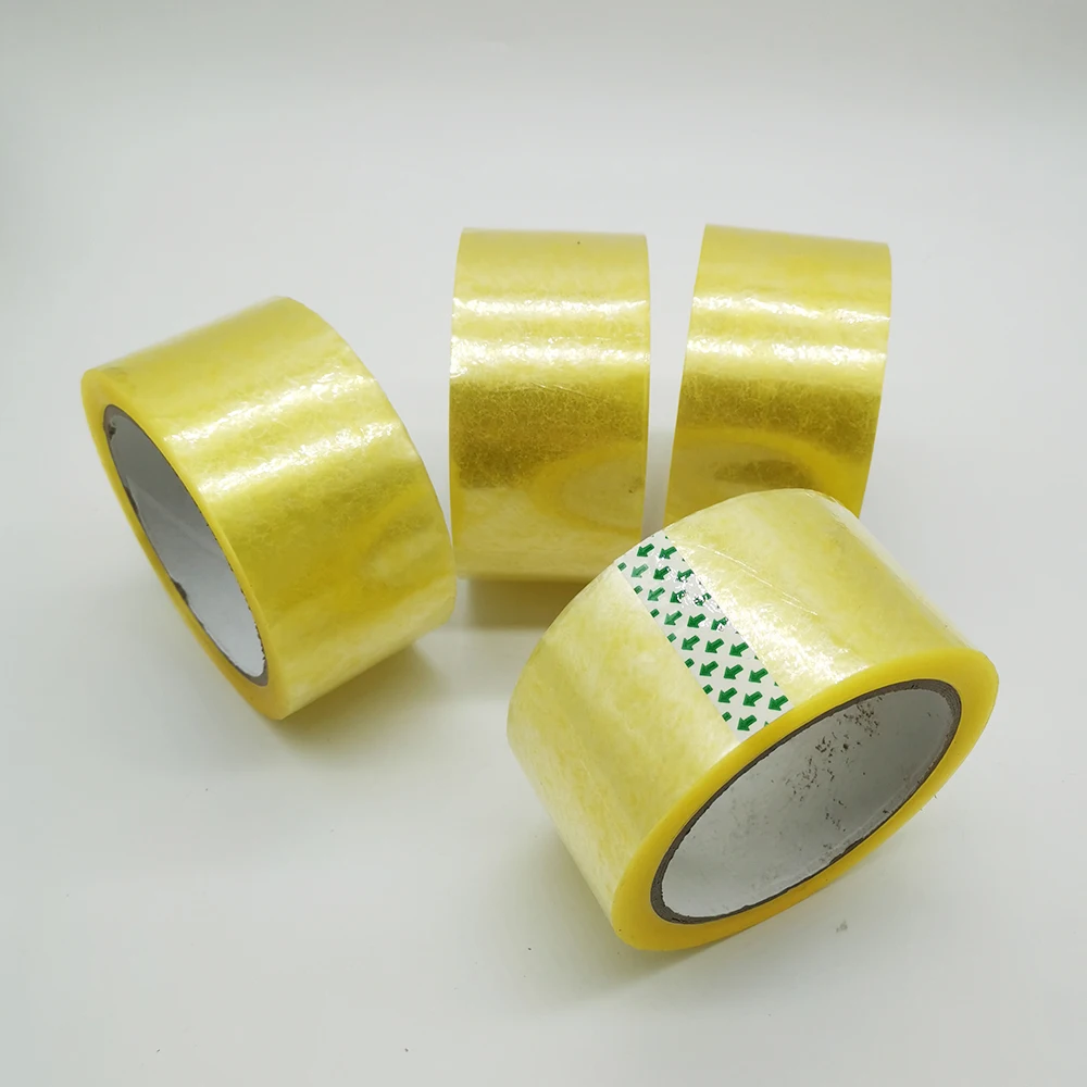 cinta de embalaje transparent and brown tape bopp packing clear adhesive tape