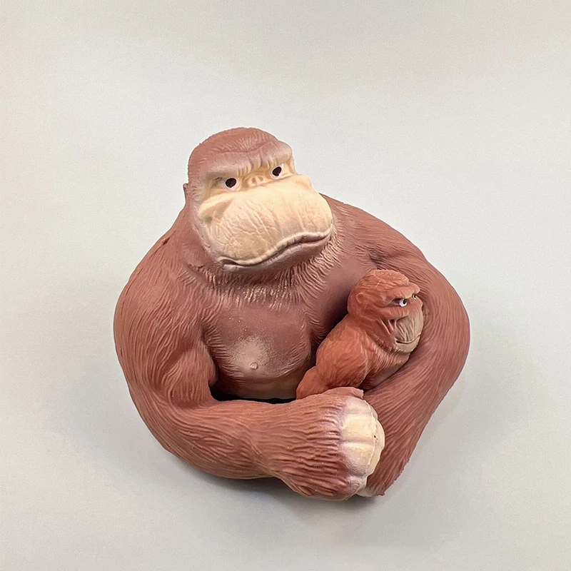 2025 Popular Anti Stress Oversized Squeeze Fidget Relief Animal Gorilla Stretch Playing Toys for Adult Kids Boys Girls