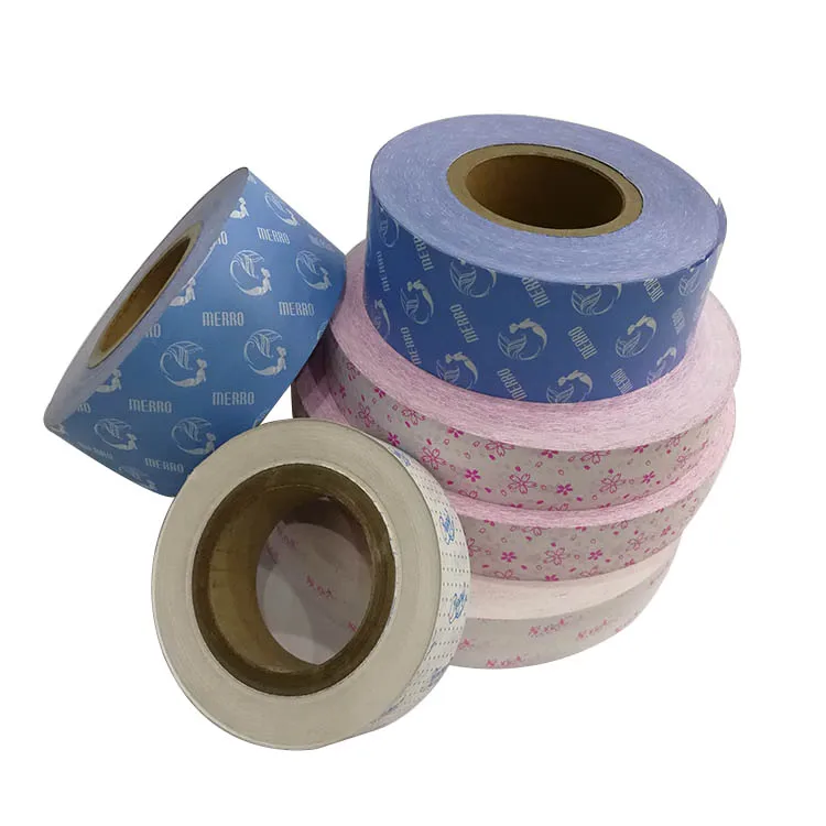 
Custom Printed Sanitary Napkin Raw Material Peel Off Strip Silicone Release Paper 