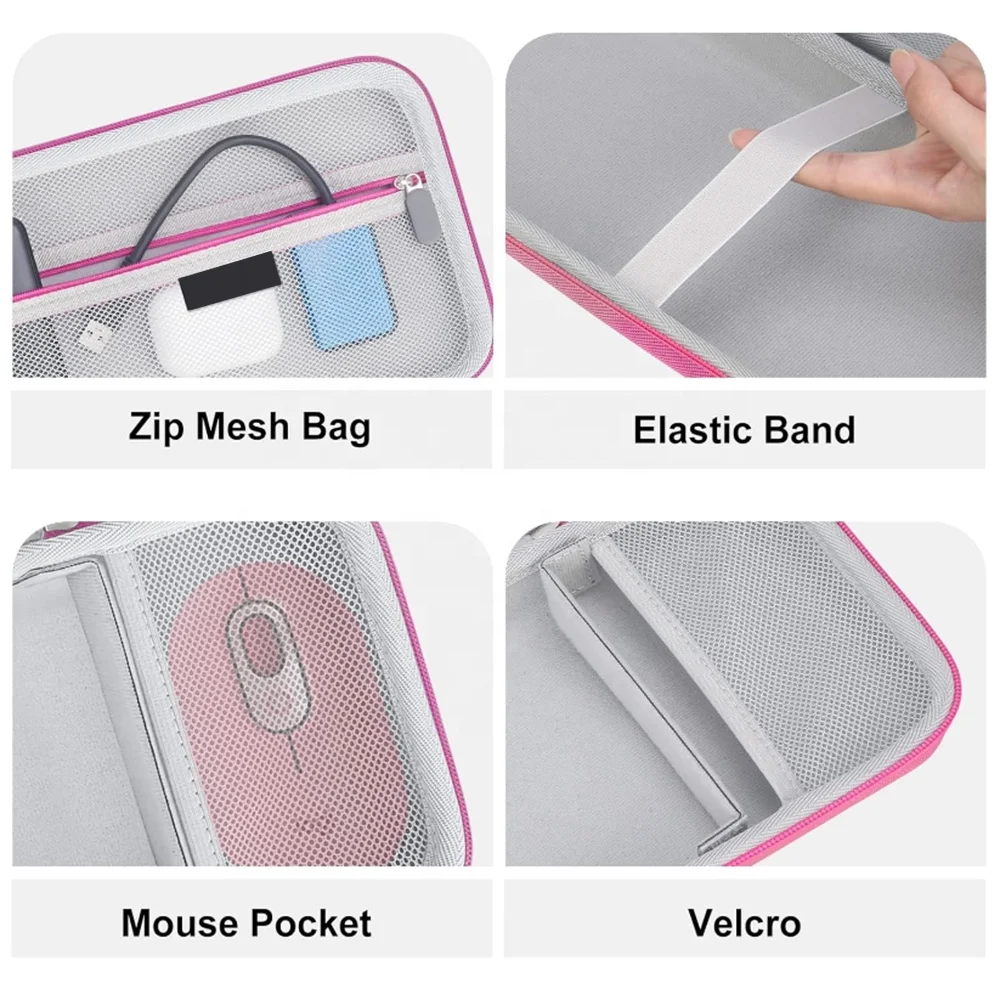 Newest Keyboard Carrying Case Wireless Bluetooth Keyboard Hard Shell Travel EVA Case with Custom Logo Zipper