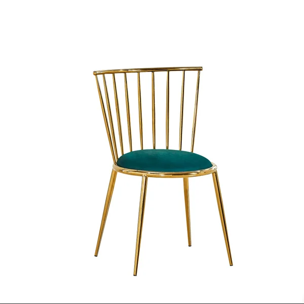 Gold Stainless Steel Dining Chair wire chairs