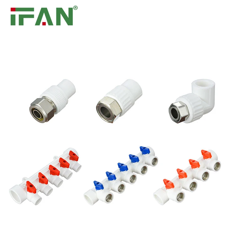 IFAN Factory Direct Price Tube Pipe Fittings Molding Pipe Fittings 20-110mm White Tube Pipe Fittings PPR