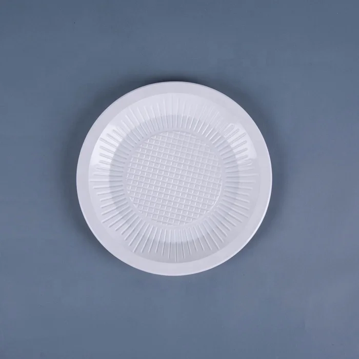 Round Pattern 18cm/7inch Kitchen  PP Disposable Plate cake plate color customized