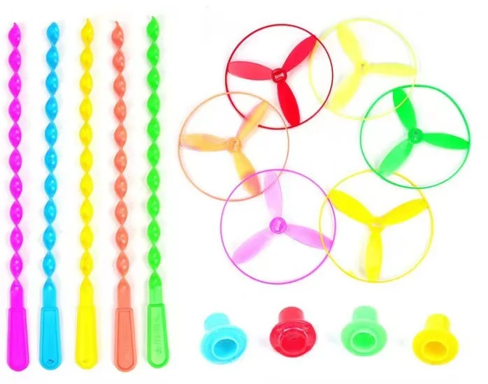 High Quality Hand Push Rotating Bamboo Dragonfly Toy for kid Wholesale