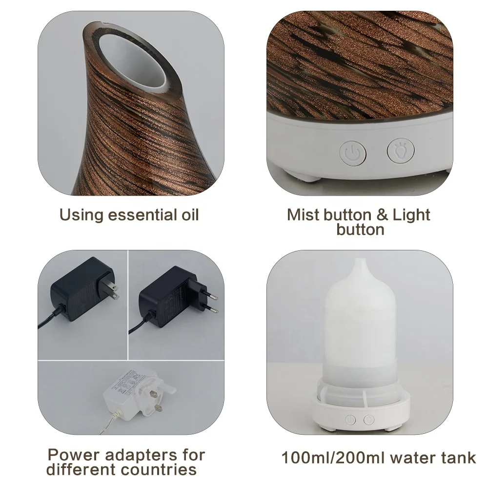 Wholesale Scent Essential Oil Aromatherapy Diffuser Cool Mist Ultrasonic Air Humidifier Fragrance Aroma Perfume Difuser
