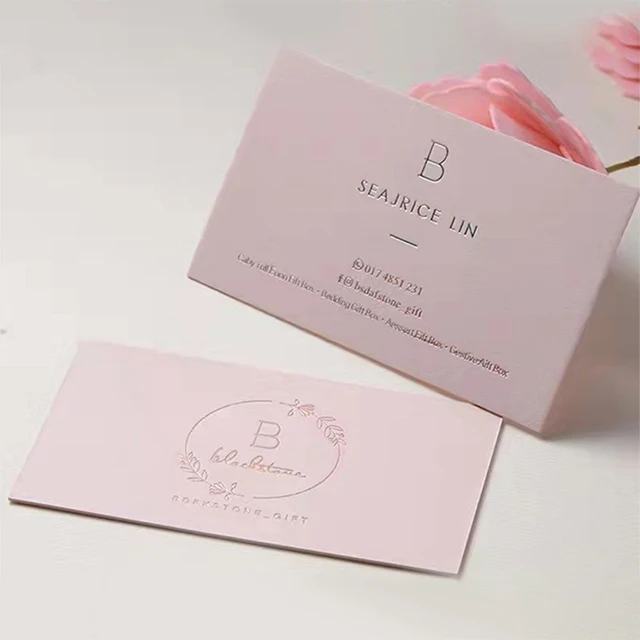 Luxury Custom Printing Embossed Cotton Paper Cardboard Name Die Cut Business Card
