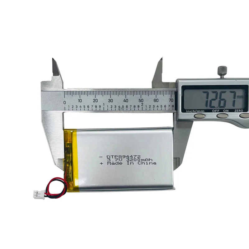 Factory supply DTP 894472 3.7v 3200mAh lithium polymer batteries rechargeable lipo battery with KC certificates