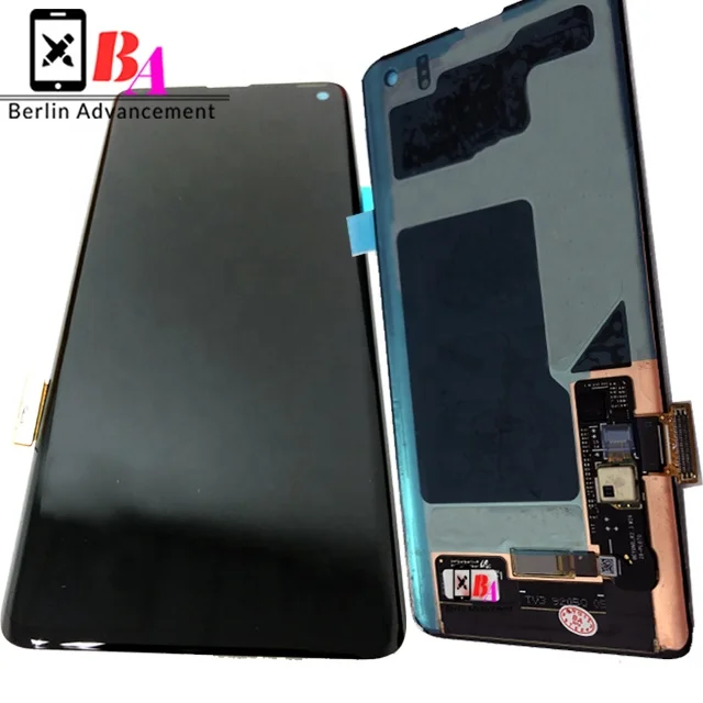New lcd with touch have frame For Samsung S10  lcd part with frame