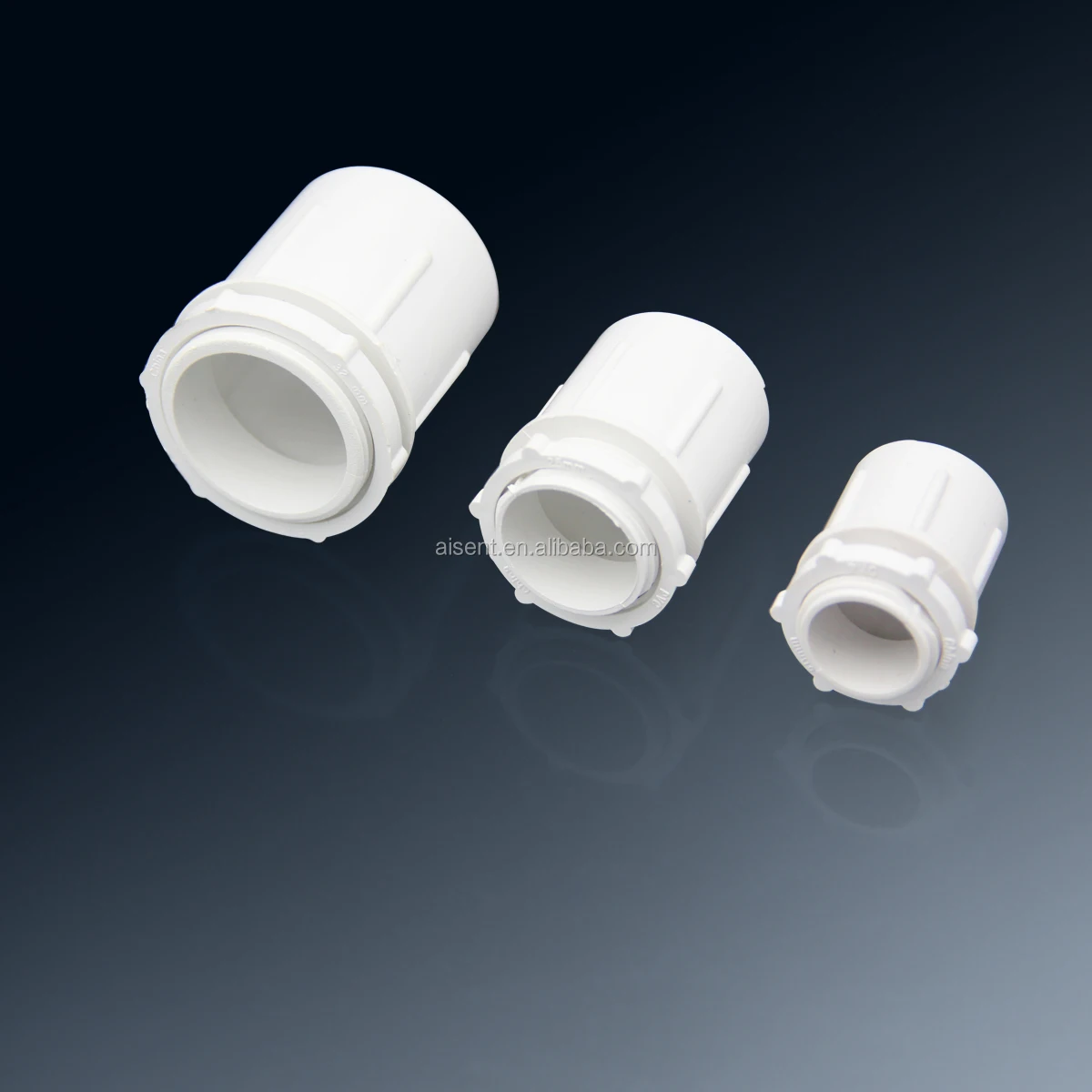 White Electrical Conduit Fittings 20mm 25mm 32mm PVC Male Bush