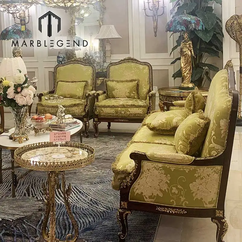 antique living room sofa chairs luxury wooden royal sofa furniture custom made sofa set